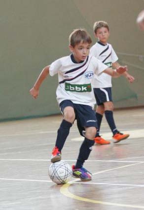 Jorge en uno de sus primeros partidos con la camiseta de Moprisala