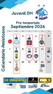 Este Lunes 31 arrancan entrenamientos de la nueva temporada con: ▶️ El Juvenil División…