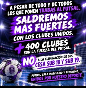 El fútbol sala necesita los Campeonatos de España para seguir…